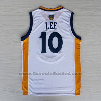 Maglia Golden State Warriors David Lee #10 Bianco